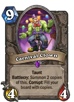 Carnival Clown Card Image