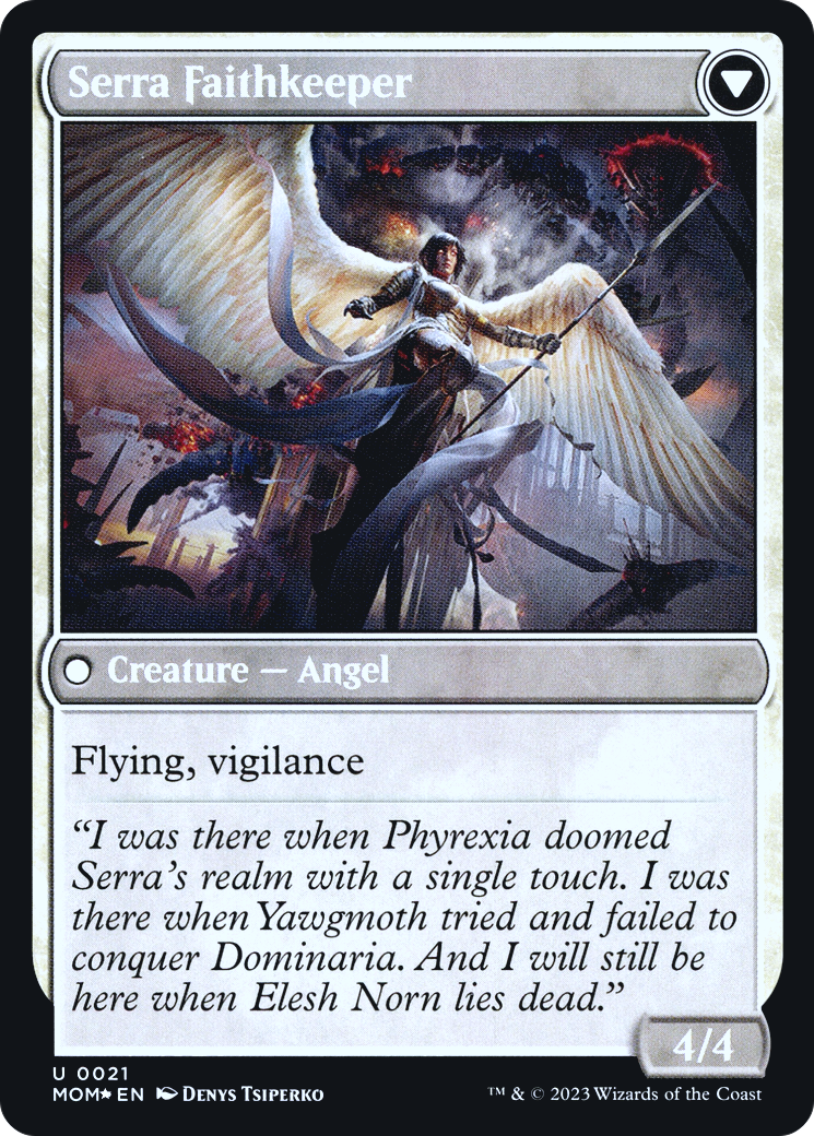 Invasion of Dominaria // Serra Faithkeeper Card Image