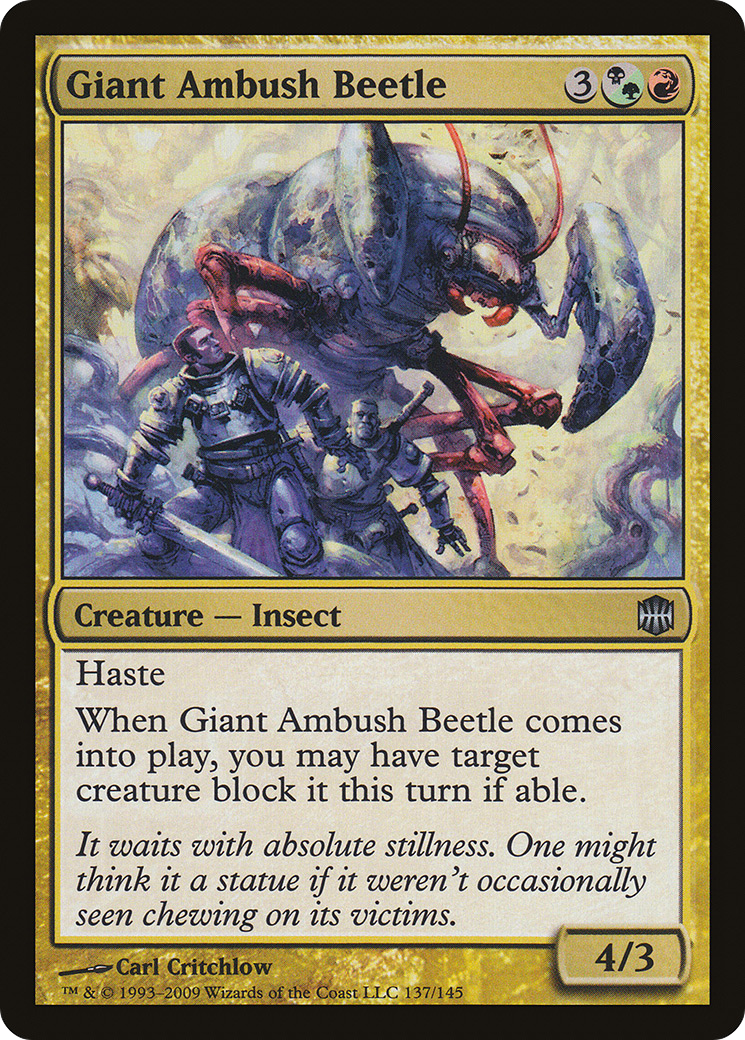 Giant Ambush Beetle Card Image