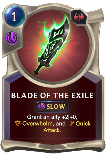 Blade of the Exile Card Image