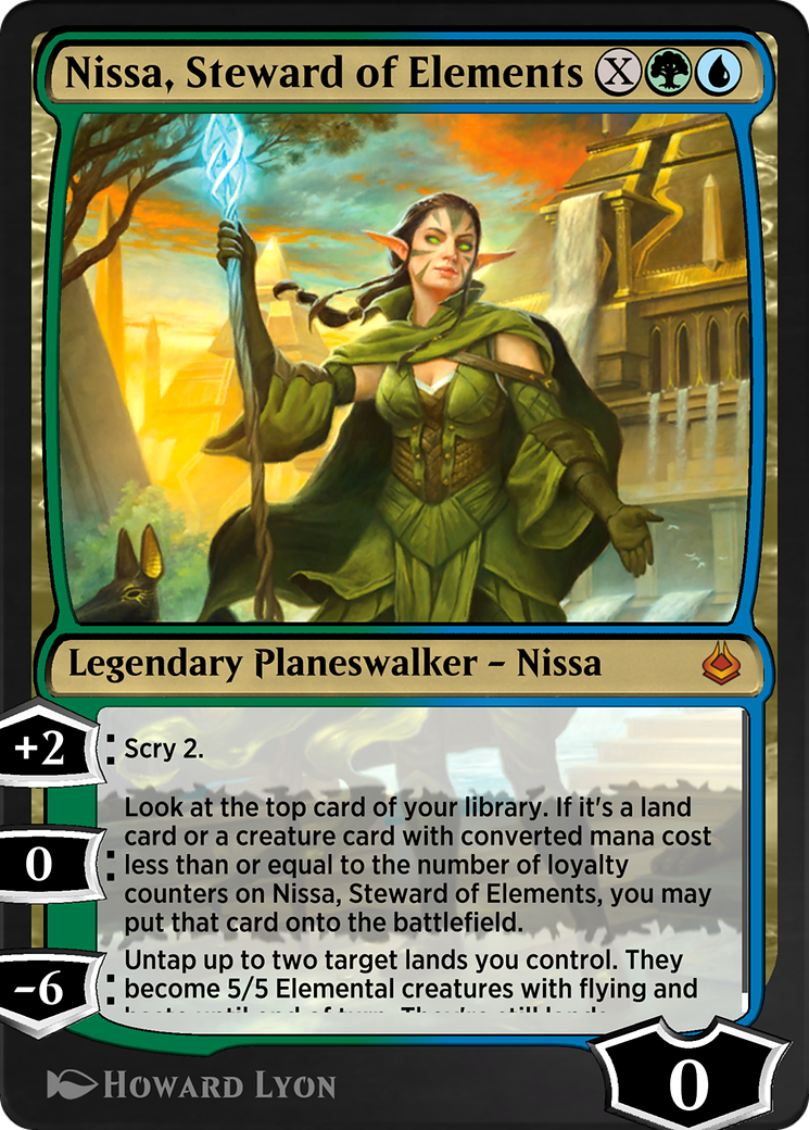 Nissa, Steward of Elements Card Image