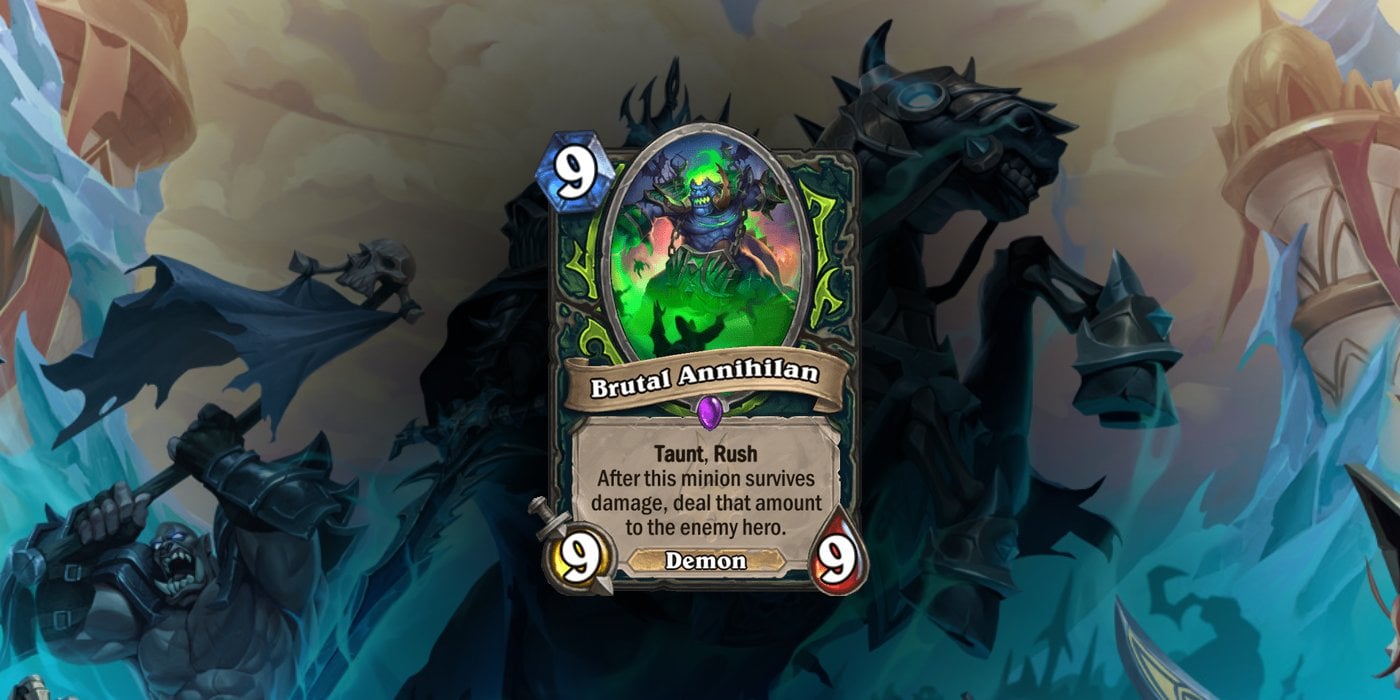 Brutal Annihilan is a New Demon Hunter Card Revealed for Hearthstone's March of the Lich King Expansion by Game Spark