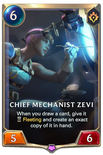 Chief Mechanist Zevi Card Image