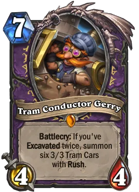 Tram Conductor Gerry Card Image