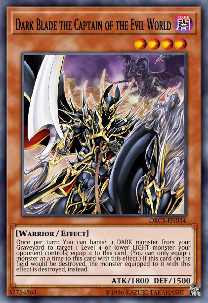Dark Blade the Captain of the Evil World Card Image