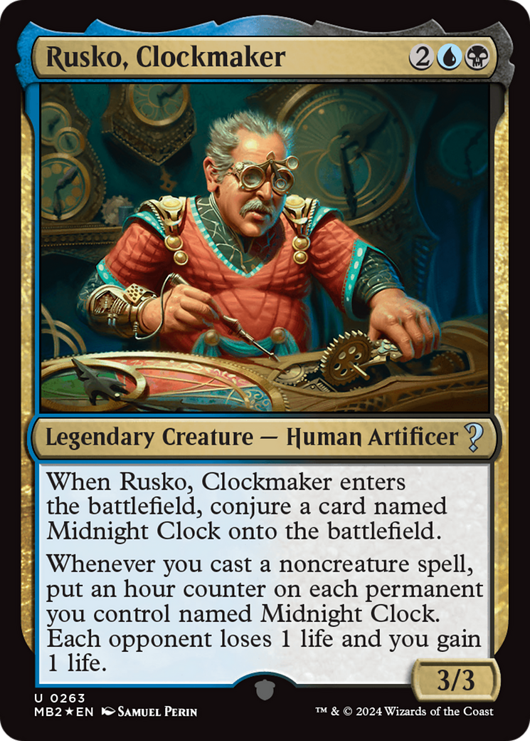 Rusko, Clockmaker Card Image