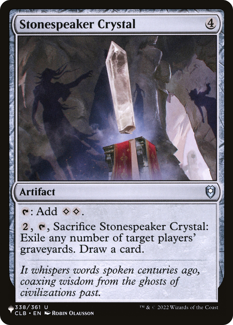 Stonespeaker Crystal Card Image