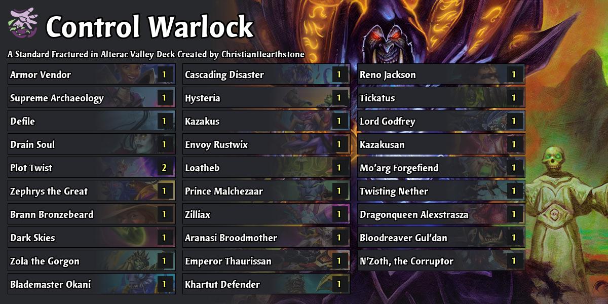 New Control Warlcok Quest Plot Twist Highlander N'Zoth! Voyage to the ...