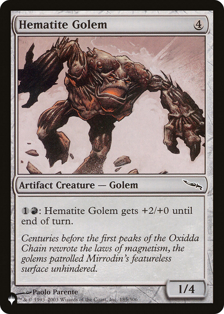 Hematite Golem Card Image