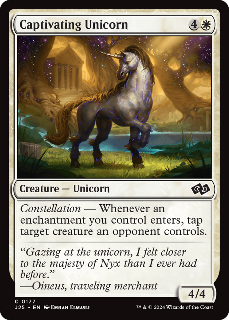 Captivating Unicorn Card Image