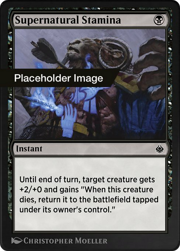 Supernatural Stamina Card Image