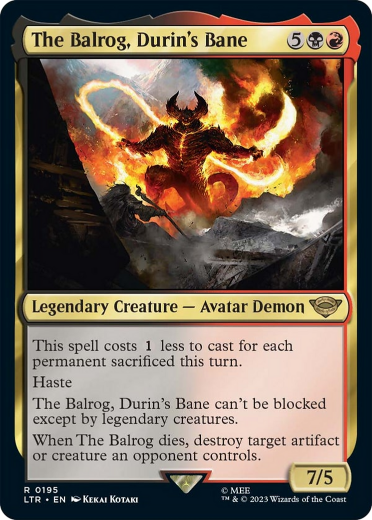 The Balrog, Durin's Bane Card Image