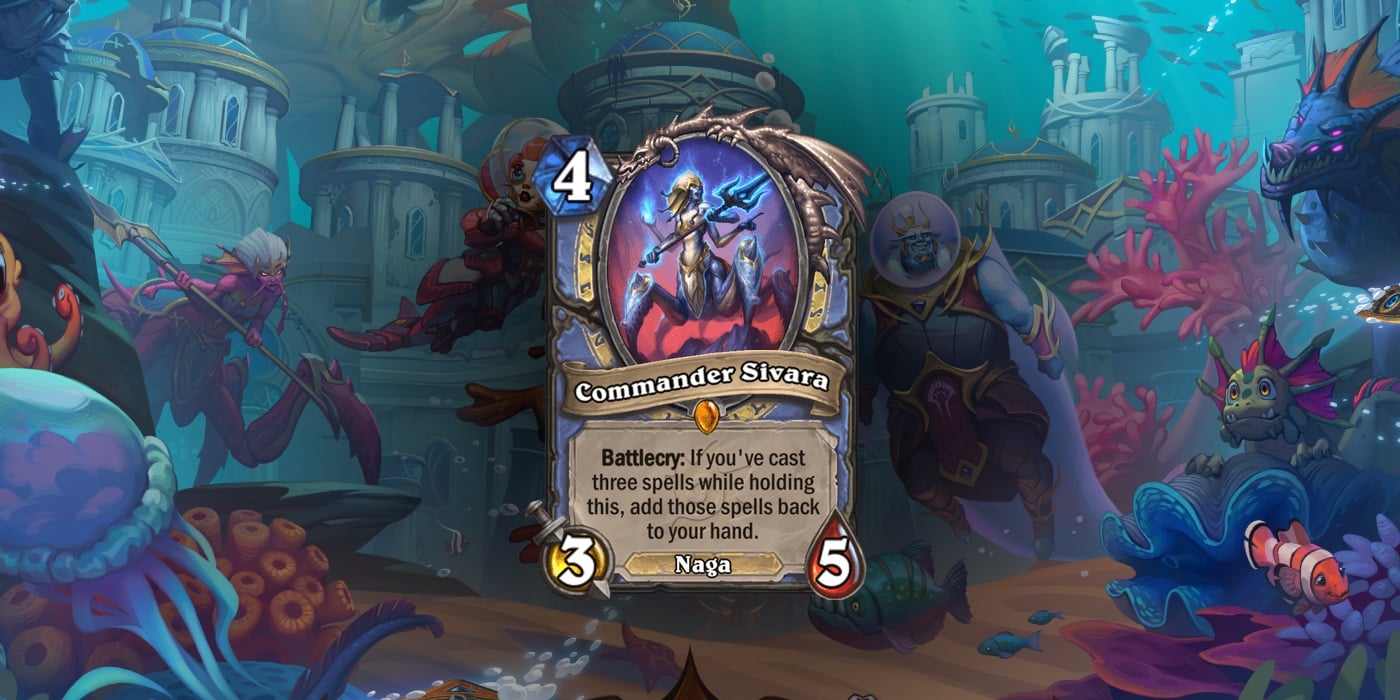 Commander Sivara is a New Mage Legendary Card Revealed by Hupu.com for Voyage to the Sunken City