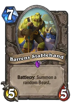 Barrens Stablehand Card Image