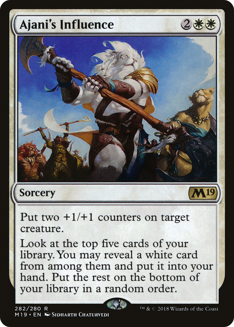 Ajani's Influence Card Image