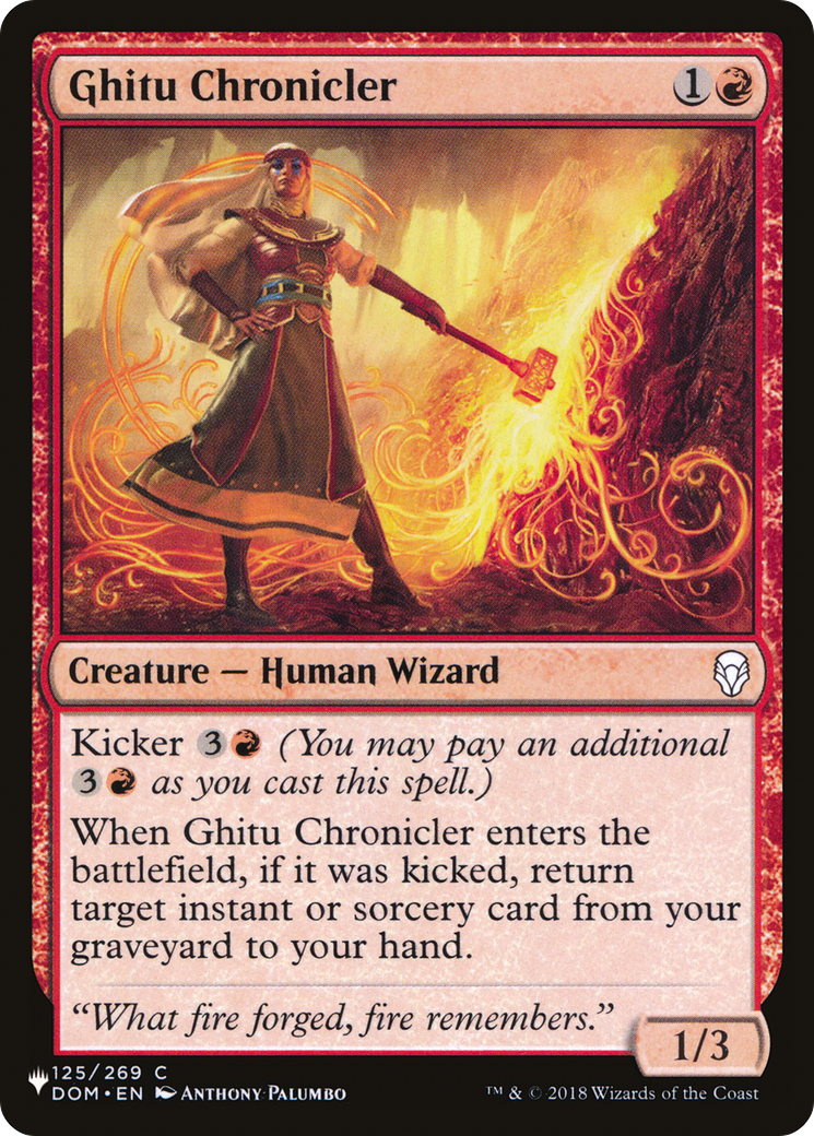 Ghitu Chronicler Card Image