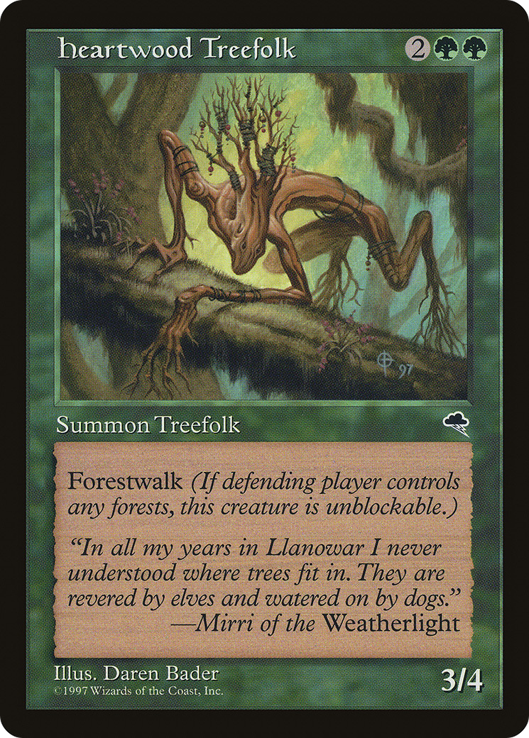 Heartwood Treefolk Card Image