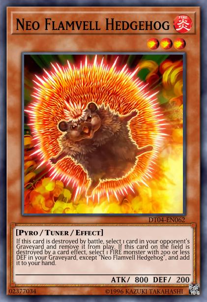 Neo Flamvell Hedgehog Card Image