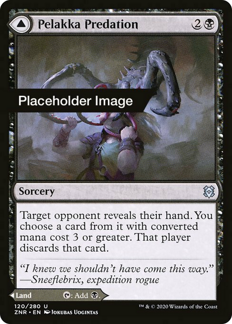 Pelakka Predation // Pelakka Caverns Card Image