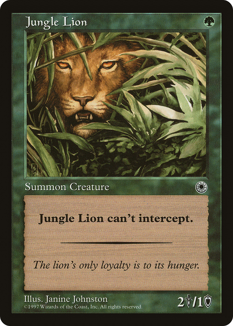 Jungle Lion Card Image