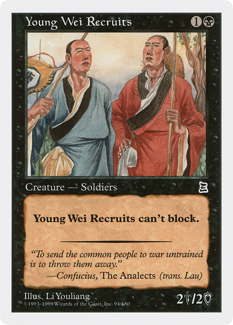 Young Wei Recruits Card Image