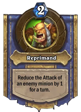 Reprimand Card Image