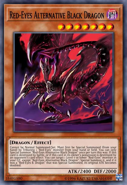 Red-Eyes Alternative Black Dragon Card Image