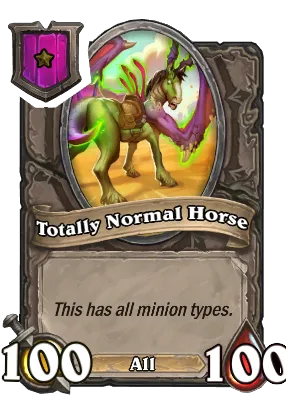 Totally Normal Horse Card Image