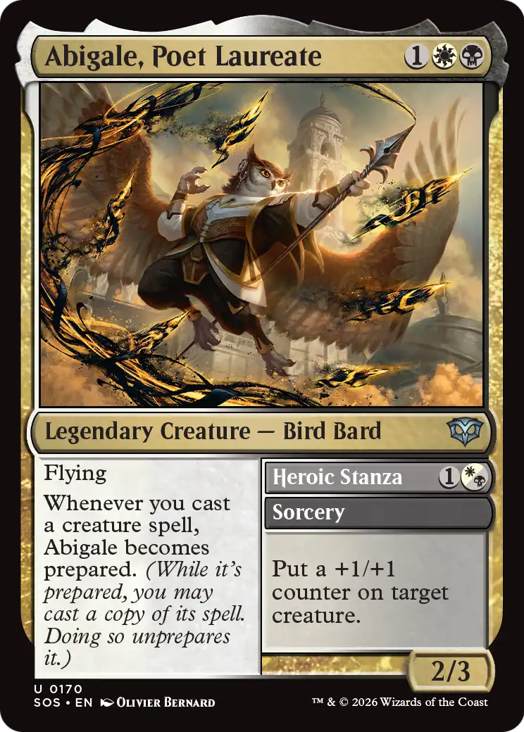 Heroic Stanza Magic: The Gathering card