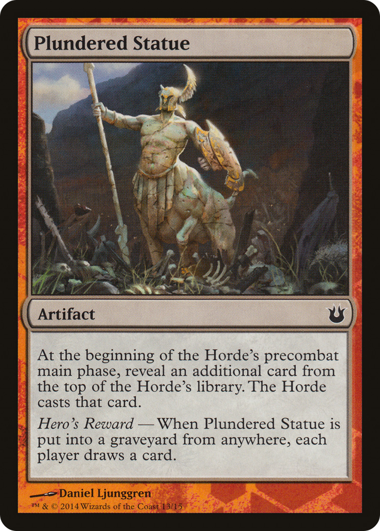 Plundered Statue Card Image