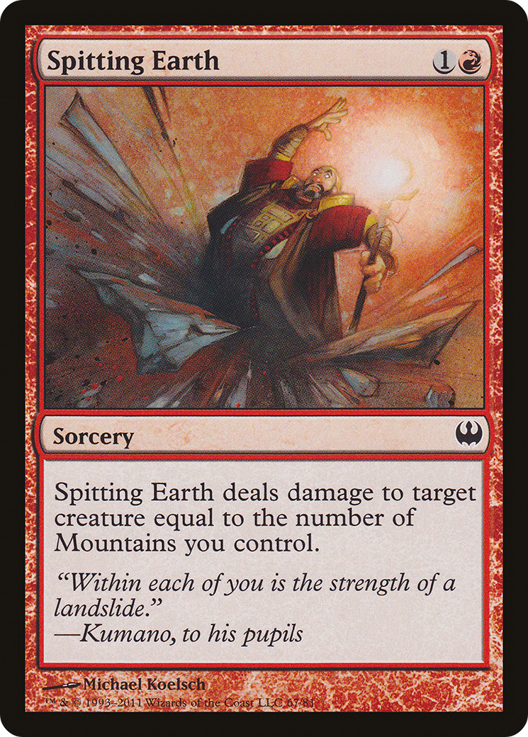 Spitting Earth Card Image