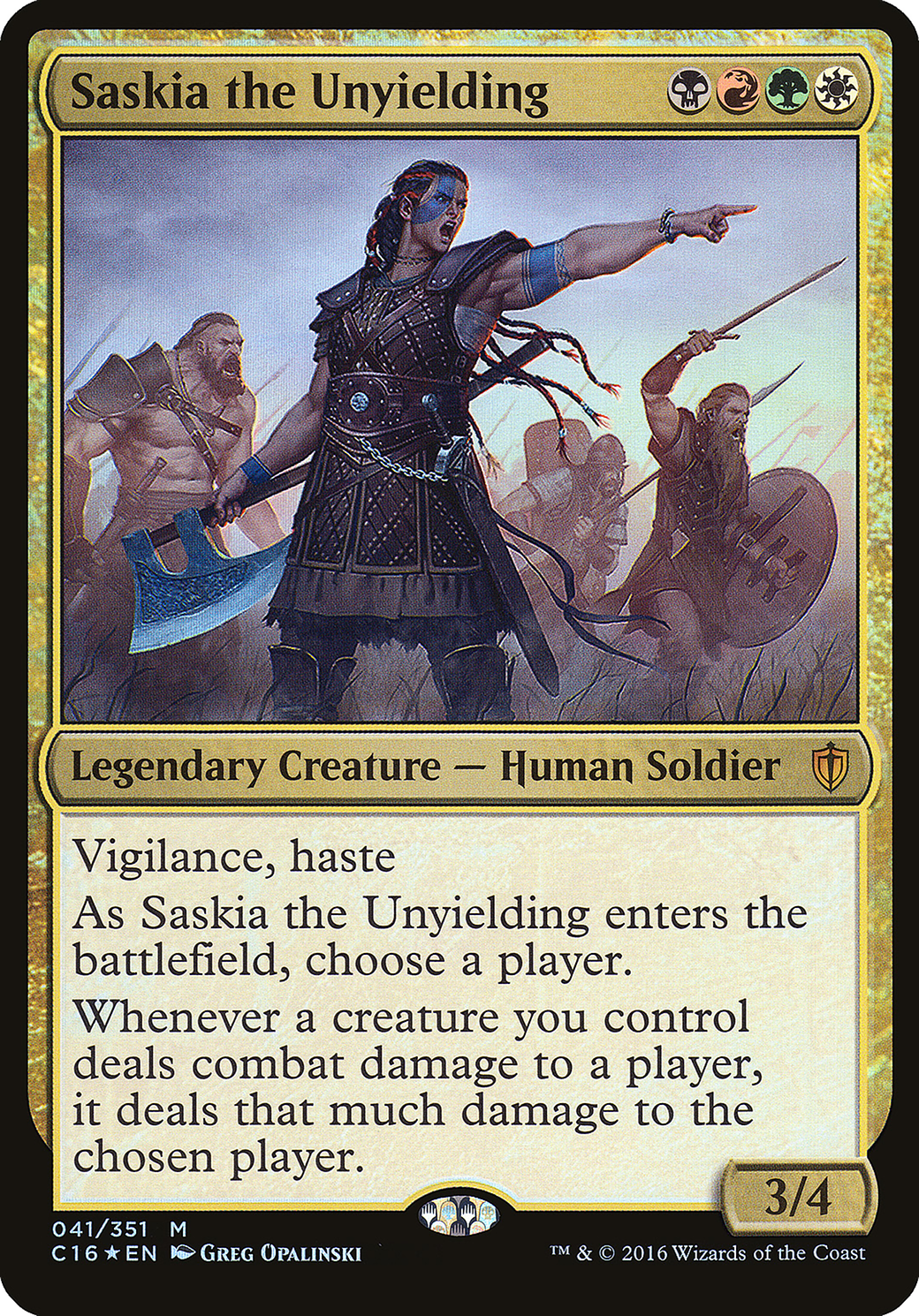 Saskia the Unyielding Card Image