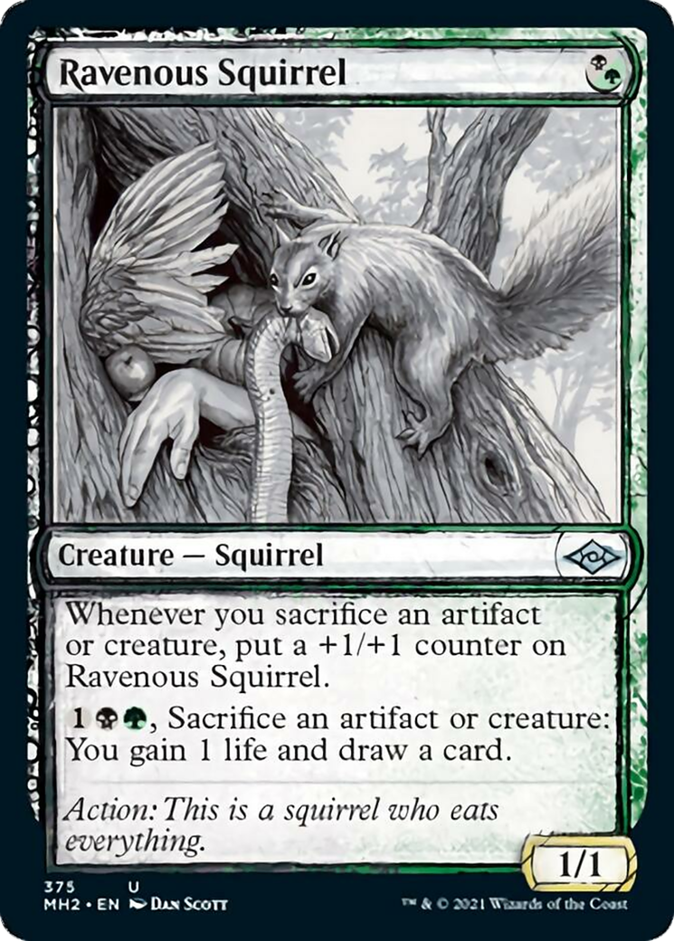 Ravenous Squirrel Card Image