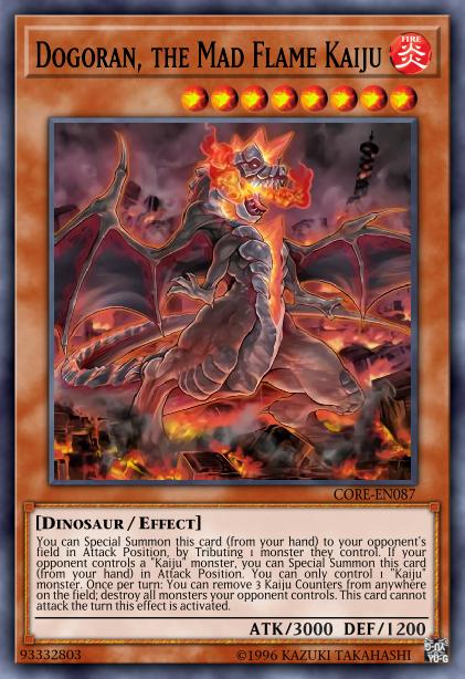 Dogoran, the Mad Flame Kaiju Card Image