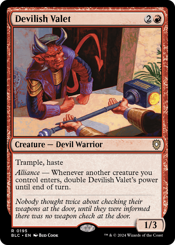 Devilish Valet Card Image