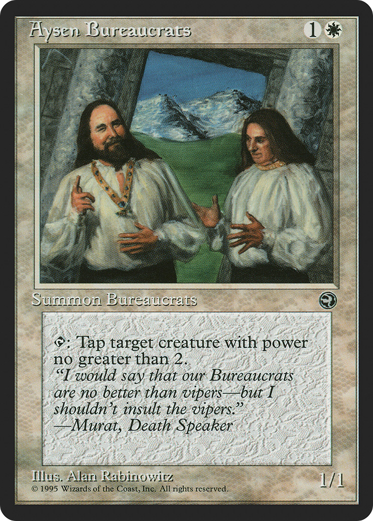 Aysen Bureaucrats Card Image
