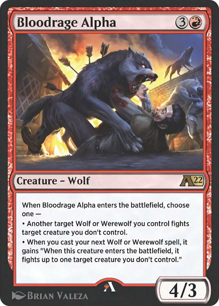 Bloodrage Alpha Card Image