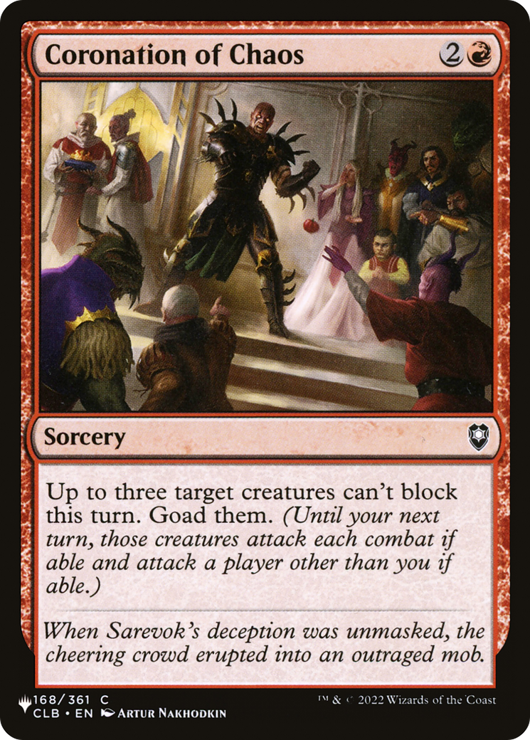 Coronation of Chaos Card Image