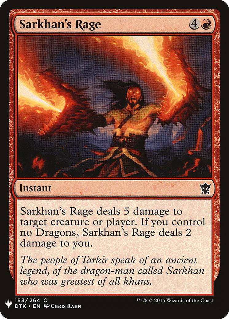 Sarkhan's Rage Card Image