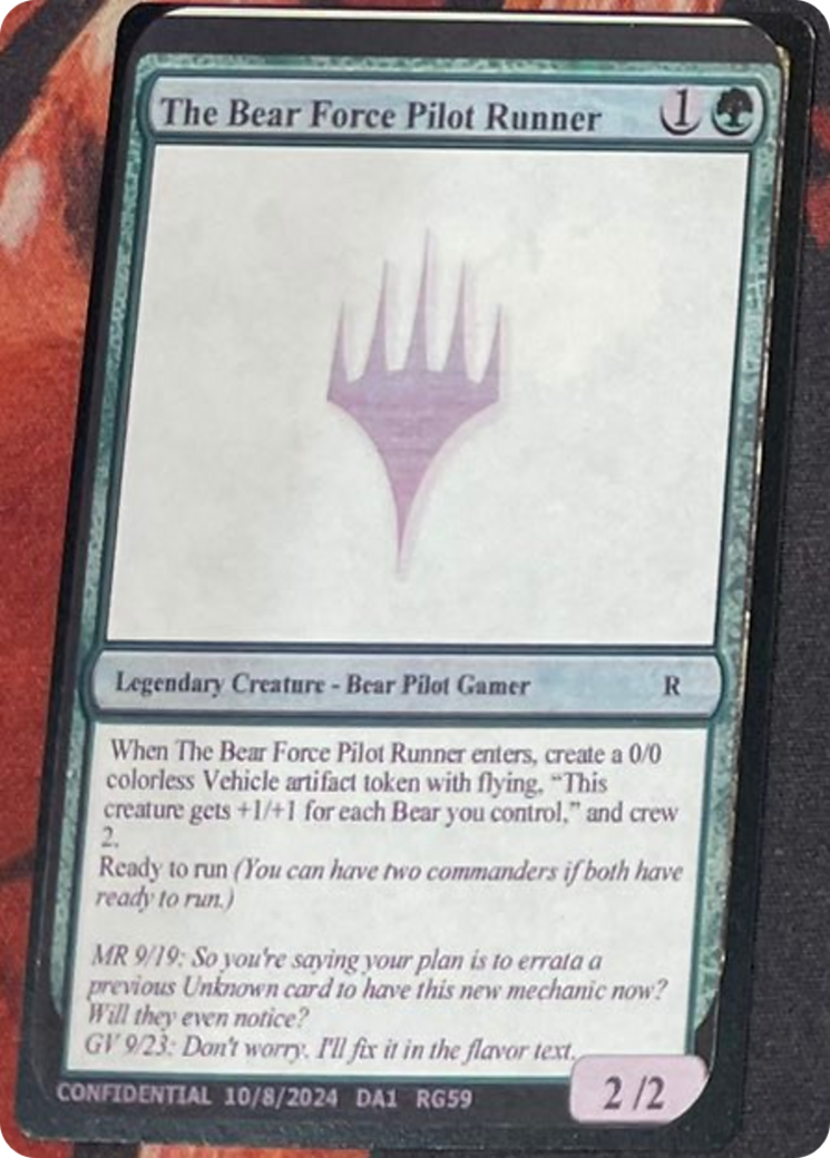 The Bear Force Pilot Runner Card Image