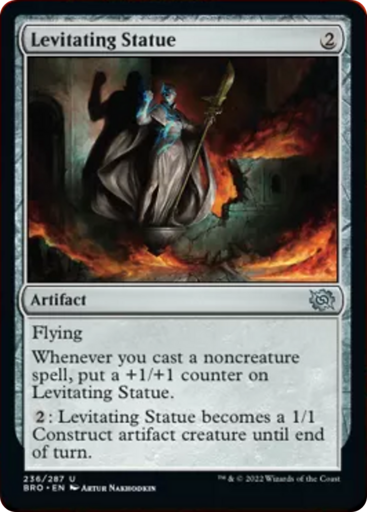 Levitating Statue Card Image