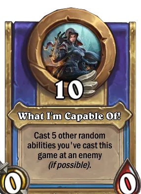 What I'm Capable Of! Card Image