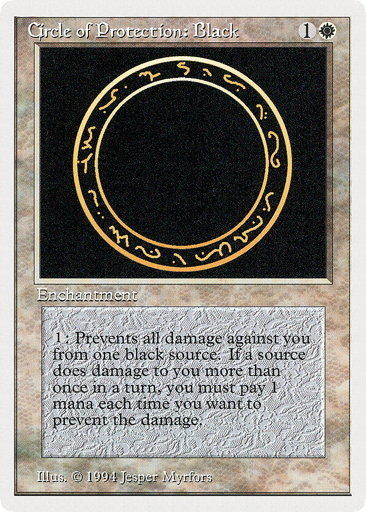 Circle of Protection: Black Card Image