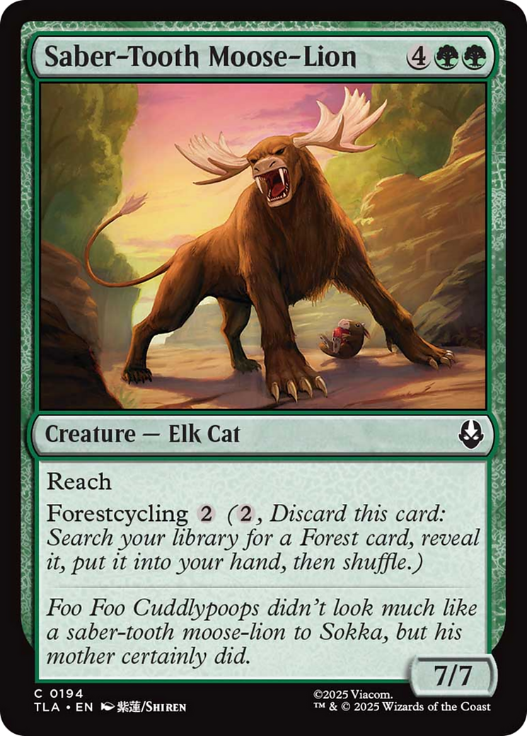 Saber-Tooth Moose-Lion Card Image