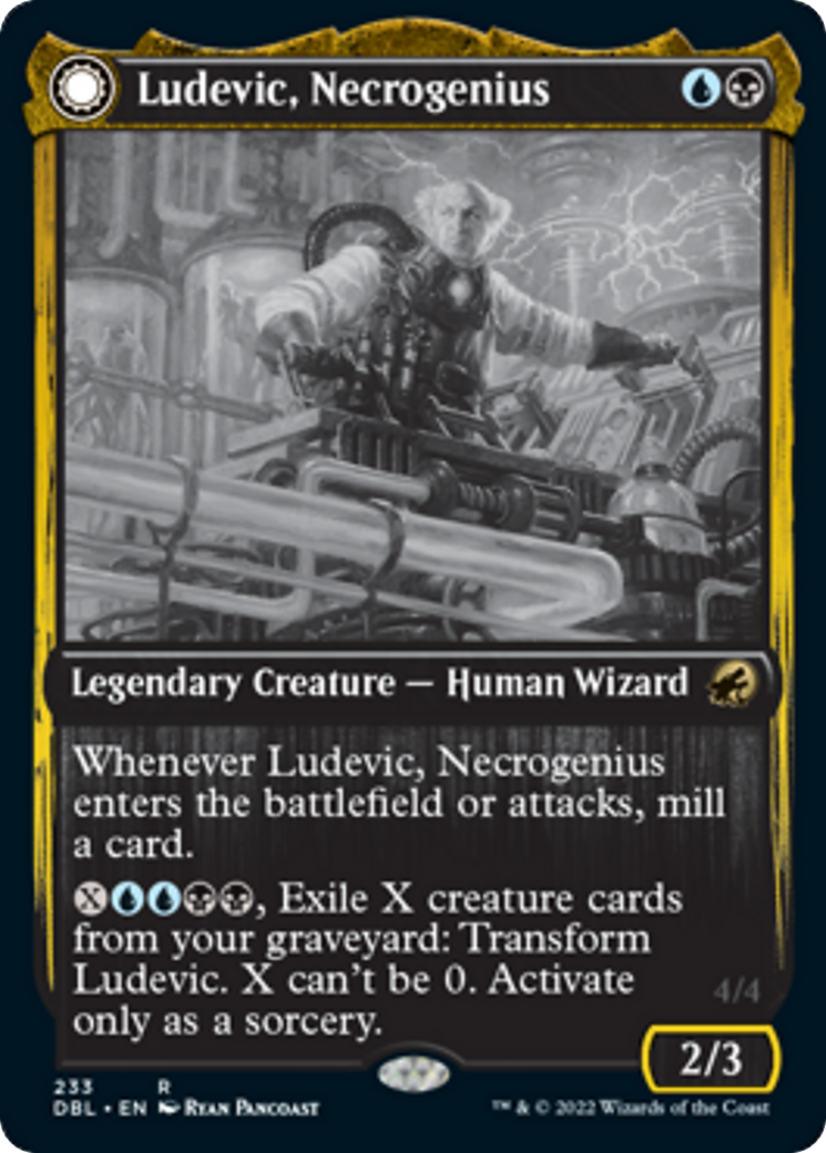 Ludevic, Necrogenius // Olag, Ludevic's Hubris Card Image