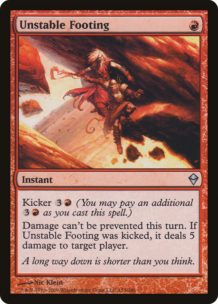 Unstable Footing Card Image