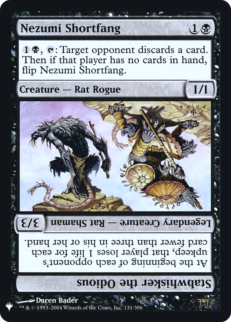 Nezumi Shortfang // Stabwhisker the Odious Card Image