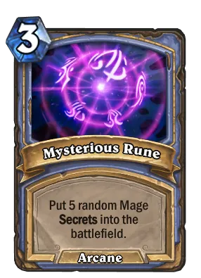 Mysterious Rune Card Image