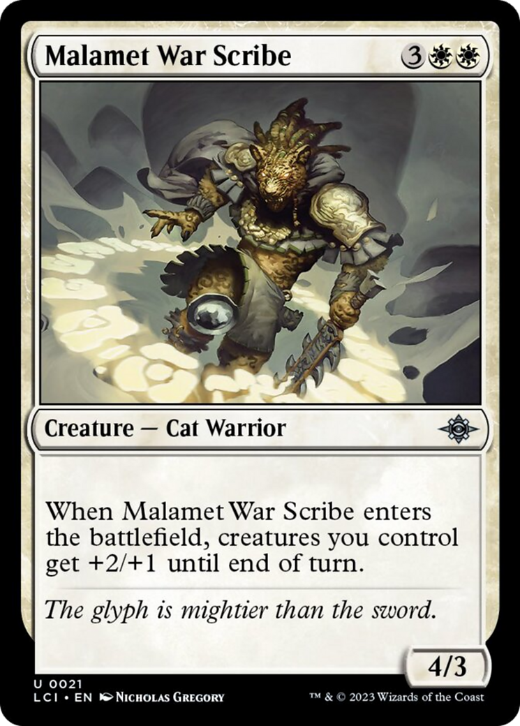 Malamet War Scribe Card Image