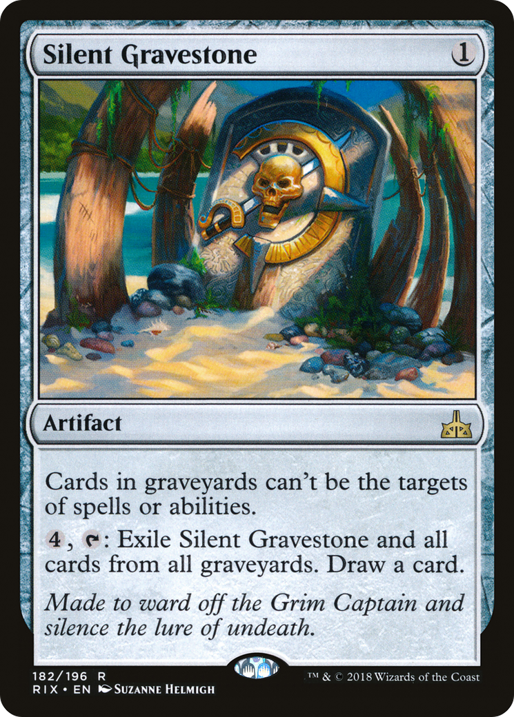 Silent Gravestone Card Image